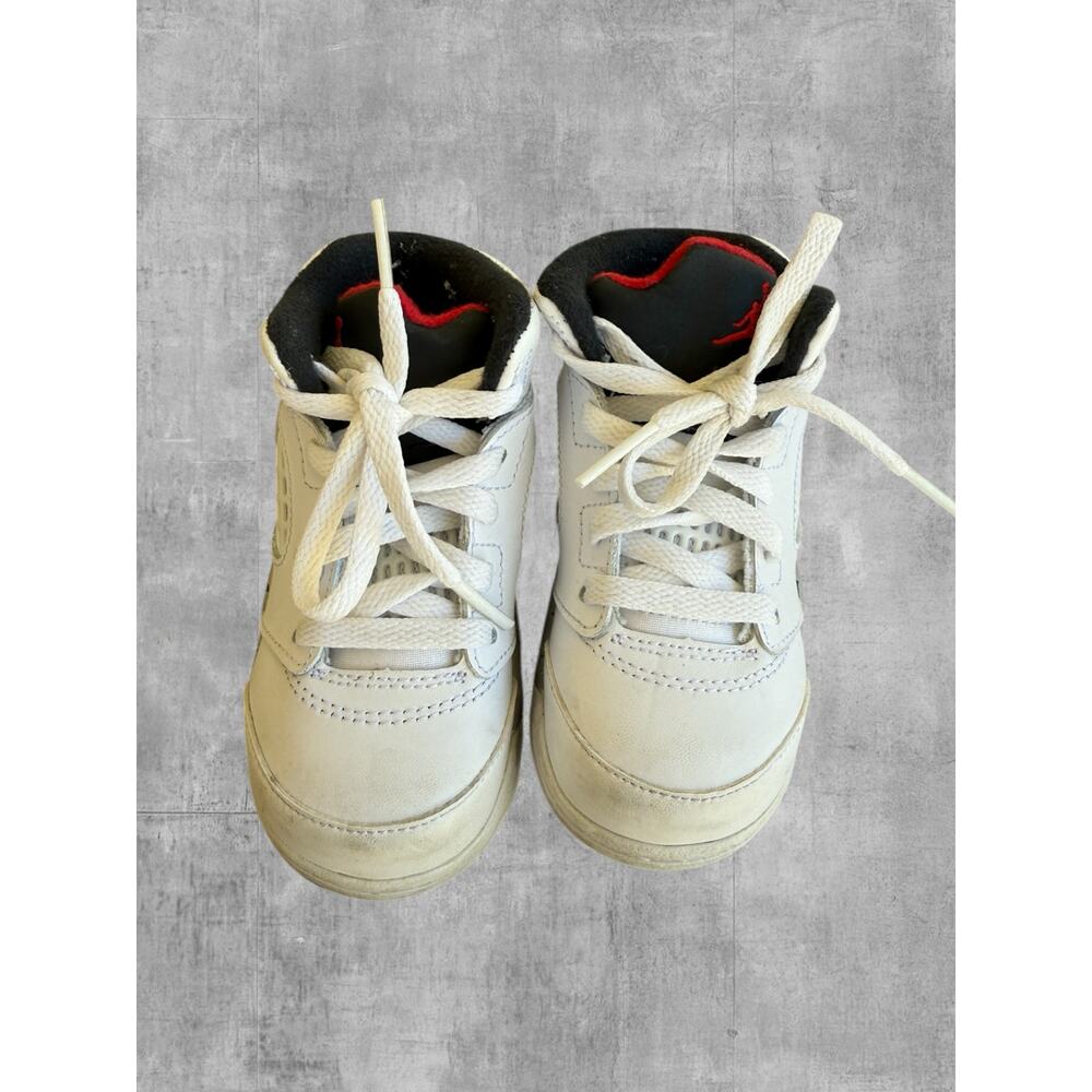 Nike Air Jordan 5 Retro TD White Cement Size 7C Toddler Sneakers 440890-104